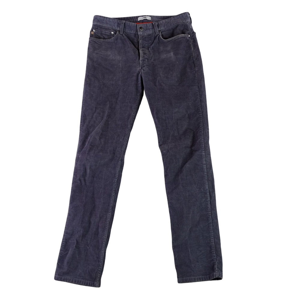 Spoke Cord Fives Pants Mens 32 Build B Charcoal Gray Corduroy Slim‎ Straight